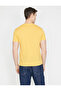 Men's Yellow Crew Neck Short Sleeve T-Shirt 9YAM14900OK - 4