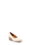 Genuine Leather Beige Women's Wedge Heel Shoes 411ZA291 - 4