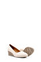 Genuine Leather Beige Women's Wedge Heel Shoes 411ZA291 - 5