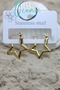 Steel Gold Color Star Model Women's Earrings – Stainless Steel Stylish Daily Jewelry - 5