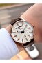 Daily Calendar Leather Cord Internal Functions Active 10 Atm Water Resistant Men's Wristwatch Esl.09.2406 - 2