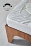 Striped Cotton Satin Single Duvet Cover Set with Elastic Sheets Hotel White Colored Cotton Luxury - 8