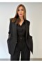 Limited Edition Women's Jacket Vest Palazzo Pants Black 3-Piece Set – Office & Chic Outfit - 3