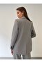 Limited Edition Women's Jacket Vest Palazzo Pants Gray 3-Piece Set – Office & Chic Outfit - 6