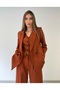 Limited Edition Women's Jacket Vest Palazzo Pants Tile 3-Piece Set – Office & Stylish Combination - 3