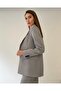 Limited Edition Women's Jacket Vest Palazzo Pants Gray 3-Piece Set – Office & Chic Outfit - 3