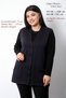 Women's Steel Knitwear Anti-Pilling Plus Size Beaded Mother Navy Blue Vest