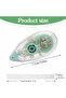 Premium Kids' School Stationery Kit - 3 Zipper Pencil Pouches & Rolling Double-Sided Tape - 6