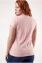 Women's Plus Size V-Neck Powder T-Shirt – Relaxed Fit, Breathable Fabric, Available in Sizes up to 6XL - 8