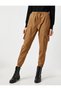 Women's Side Pocket Tan Trousers 1kal41200mw - 3