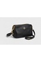 Soft Leather Zippered Shoulder & Crossbody Black Bag - 4