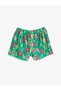 Girl's Green Patterned Women's Green Shorts - 2