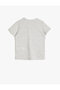 Slogan Printed Cotton Short Sleeve Crew Neck T-Shirt - 2