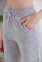 Sweatpants Straight Model Women Gray Color - 2