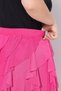 Women's Layered Design High Waist Elastic Waist Sports Stylish Curve Plus Size Tulle Skirt - 3