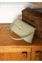 Women's Gold Detail Shoulder Bag Mint Green - 6
