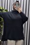 Women's Clothing Plus Size Sleeve Buttoned Corded Fabric Standard Size Knitwear Tunic - 7