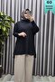 Women's Clothing Plus Size Sleeve Buttoned Corded Fabric Standard Size Knitwear Tunic