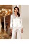 8060 Women's Large Size Long Satin Nightgown Dressing Gown Set of 6 - 2
