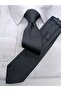 Smoked Black Sand Patterned Slim Tie