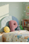 Plush P Letter Pillow, Decorative Throw Pillow, Pink Teddy Fabric, Large Size 50 cm