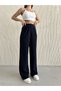 Women's Black High-Waist Pleated Palazzo Pants.. - 4