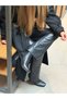 Li̇li̇yana Genuine Leather Heels _ Short Women's Boots - Black Leather Leather - 5
