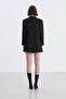 Black Double Pleated Pants Skirt - 4