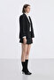 Black Double Pleated Pants Skirt - 2