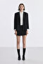 Black Double Pleated Pants Skirt