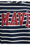 Logo Printed Navy Blue Striped Sweatshirt 1S10118-81518 - 6
