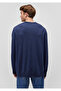 Cashmere Blended Navy Blue Sweater Slim Fit / Slim Fit 0710188 -70497 - 4