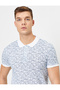Men's White Polo Neck T-Shirt - 2