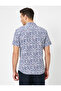 Cotton Floral Print Short Sleeve Shirt - 4