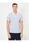 Men's White Polo Neck T-Shirt - 3