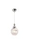 Leon Tekli Krom Sarkıt Salon Avize Çap:15Cm - 5