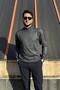 Men's, Slim-Fit, Old Money, Half-Neck Knit Sweater - 3