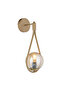 Sconce Mirza Single Antique Honey Glass Modern Wall Sconce Bedside Living Room Sconce - 3