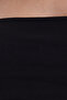 Woman Slim Fit slim fit cotton strapless black blouse - 5