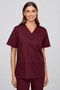 Burgundy Premium Scrubs Set - Nurse Doctor Uniform High-Quality Fabric - 3