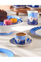 Love Birds Blue Porcelain Coffee Cup 90 ml - 2