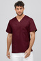 Burgundy Premium Scrubs Set - Nurse Doctor Uniform High-Quality Fabric - 4
