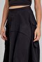 Women's Cargo Pocket Pack Lined Hidden Zipper Cotton Fabric Skirt Black Cotton - 7