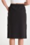 Women's Slit, Drawstring, Pocketed Cotton Woven Fabric Skirt - 5