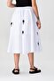 Women's Buckle Pocketed Elastic Waist Skirt White - 5