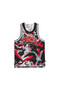 Mens Rival Rage All-Over Print Mesh Tank - Red - 4