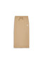 Womens CLASSICS Ribbed Midi Skirt - Beige - 6