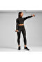 Womens INTERGALACTIC Long Sleeve Crop Top - Black - 3
