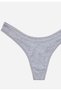 7-Pack Ribbed Thong Gray - 4