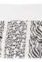 Women's White Zebra Printed Crew Neck T-Shirt - 6